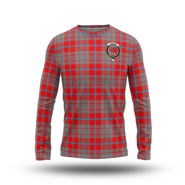 Moubray Tartan Long Sleeve T-Shirt with Family Crest - Tartan Vibes Clothing