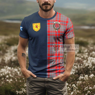 Moubray Tartan T-Shirt Alba with Scottish Lion Royal Arm Half Style - Tartan Vibes Clothing
