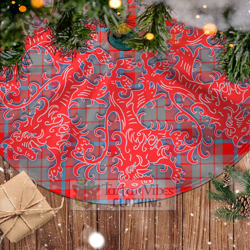 Moubray Tartan Christmas Tree Skirt Lion Rampant Style - Tartan Vibes Clothing