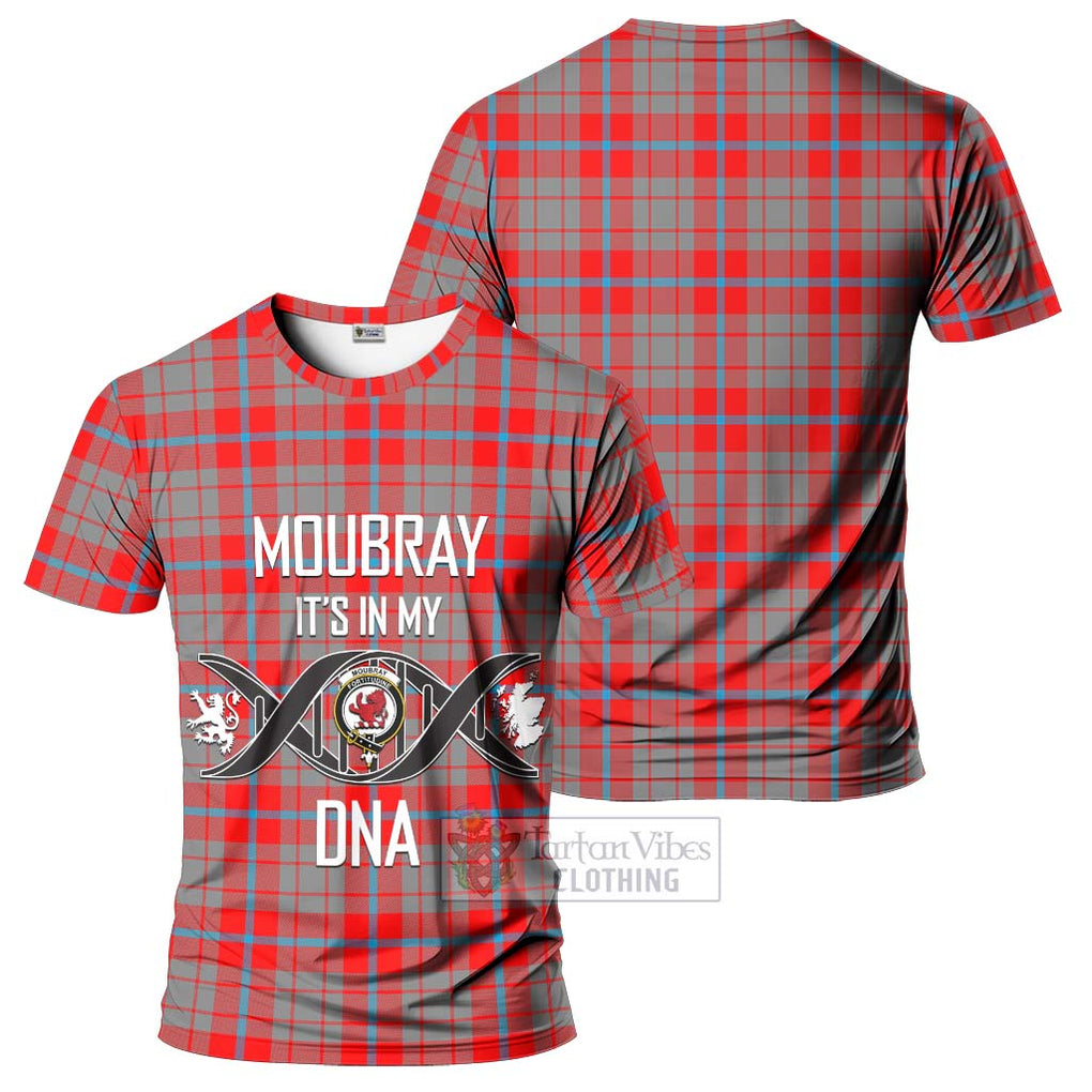 Moubray Tartan T-Shirt with Family Crest DNA In Me Style - Tartan Vibes Clothing