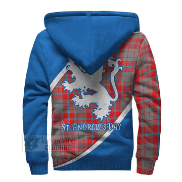Moubray Family Crest Tartan Sherpa Hoodie Celebrate Saint Andrew's Day in Style - Tartan Vibes Clothing
