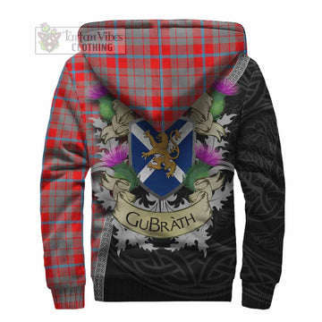 Moubray Tartan Family Crest Sherpa Hoodie Lion Rampant Royal Thistle Shield Celtic Inspired - Tartan Vibes Clothing
