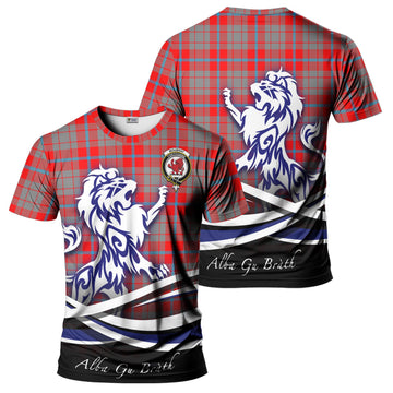 Moubray Tartan T-Shirt with Alba Gu Brath Regal Lion Emblem - Tartan Vibes Clothing