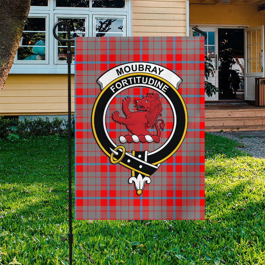 Moubray Tartan Flag with Family Crest - Tartan Vibes Clothing