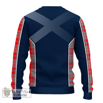 Moubray Tartan Ugly Sweater with Family Crest and Lion Rampant Vibes Sport Style - Tartan Vibes Clothing