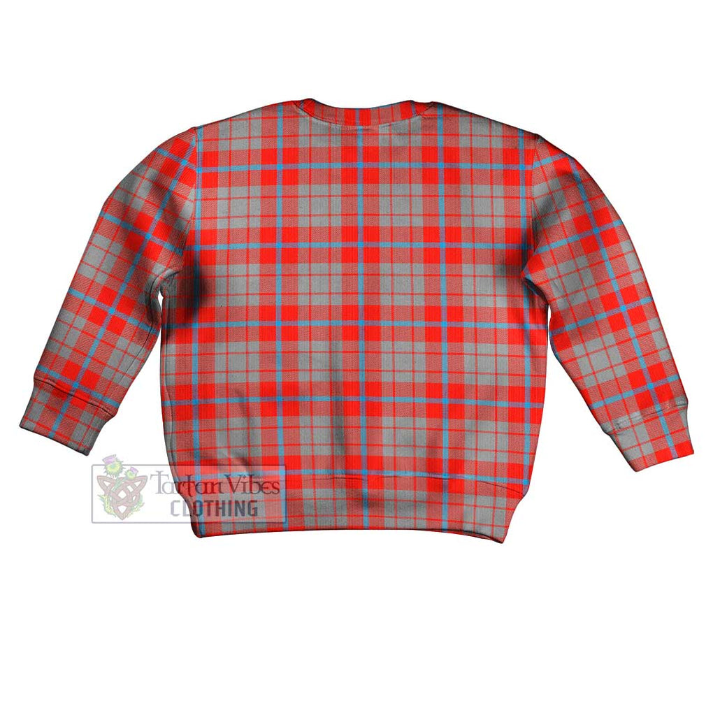 Moubray Tartan Kid Ugly Sweater with Family Crest - Tartan Vibes Clothing