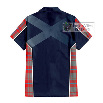 Moubray Tartan Hawaiian Shirt with Family Crest and Lion Rampant Vibes Sport Style - Tartan Vibes Clothing