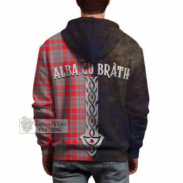 Moubray Tartan Family Crest Hoodie Alba Gu Brath Be Brave Lion Ancient Style