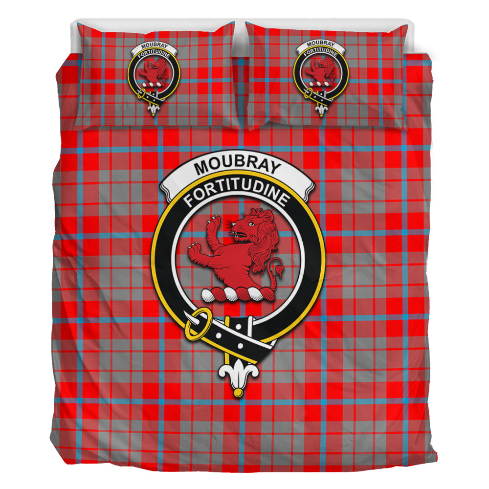 Moubray Tartan Bedding Set with Family Crest - Tartan Vibes Clothing