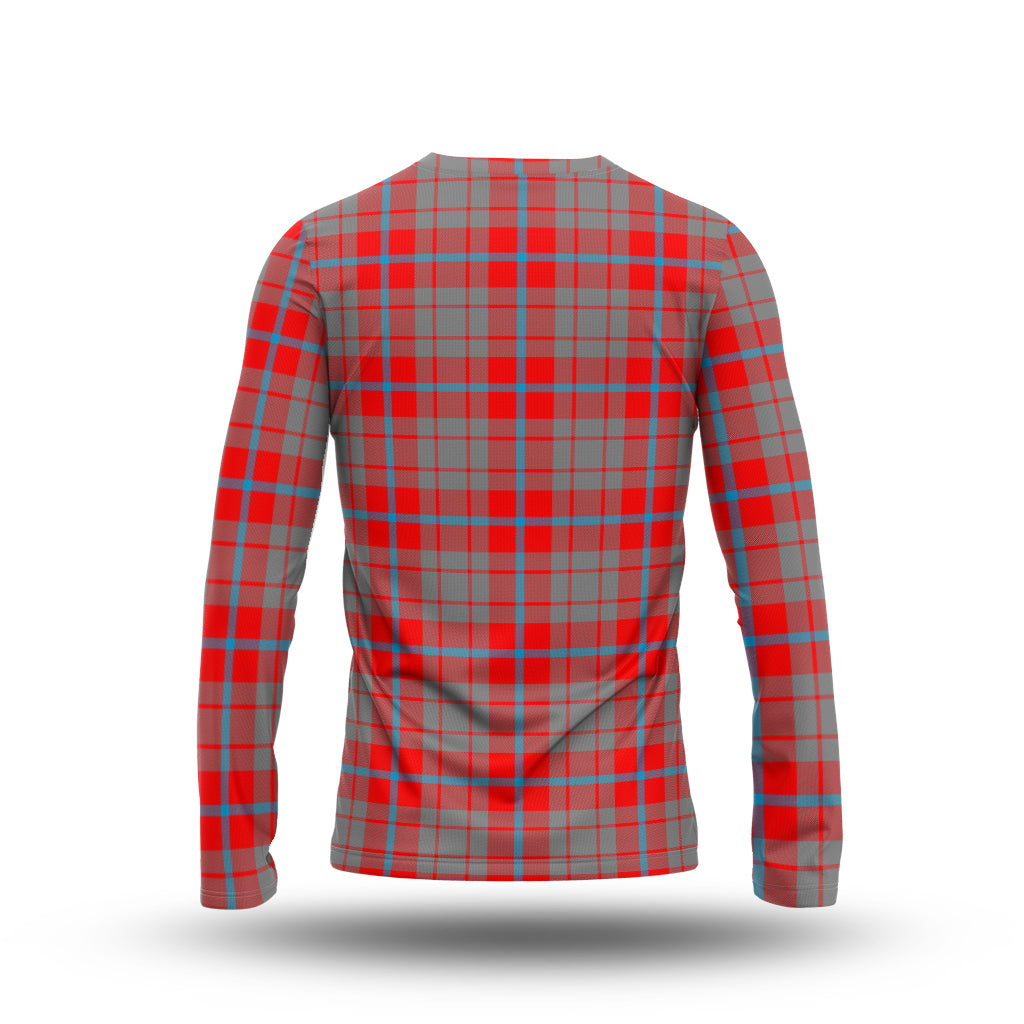 Moubray Tartan Long Sleeve T-Shirt with Family Crest - Tartan Vibes Clothing