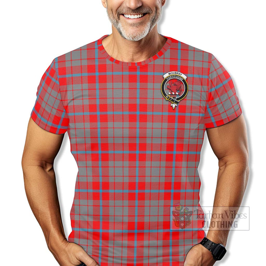 Moubray Tartan T-Shirt with Family Crest Celtic Skull Style - Tartan Vibes Clothing
