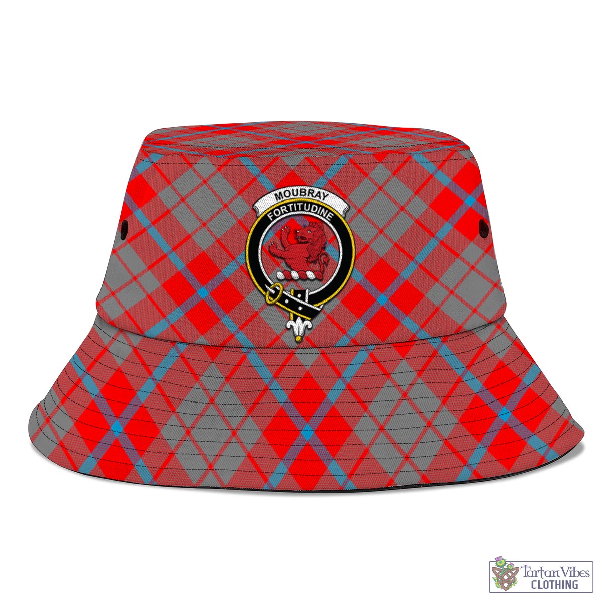 Moubray Tartan Bucket Hat with Family Crest - Tartan Vibes Clothing