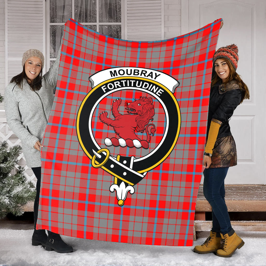 Moubray Tartan Blanket with Family Crest - Tartan Vibes Clothing