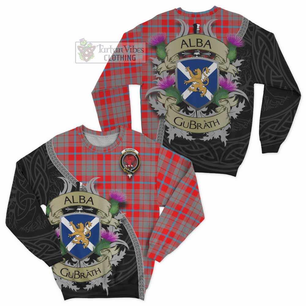 Moubray Tartan Family Crest Sweatshirt Lion Rampant Royal Thistle Shield Celtic Inspired - Tartan Vibes Clothing