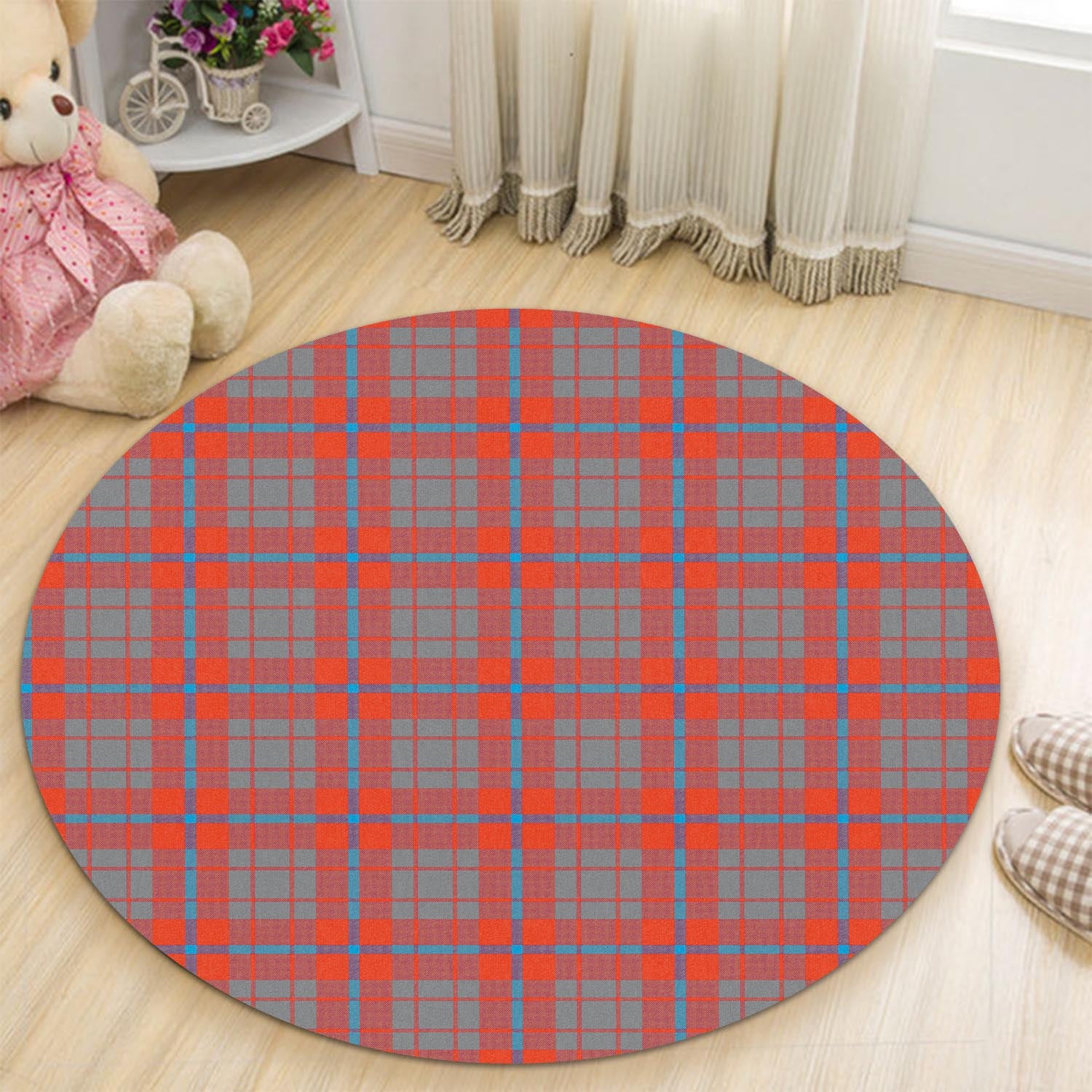 Moubray Tartan Round Rug - Tartan Vibes Clothing
