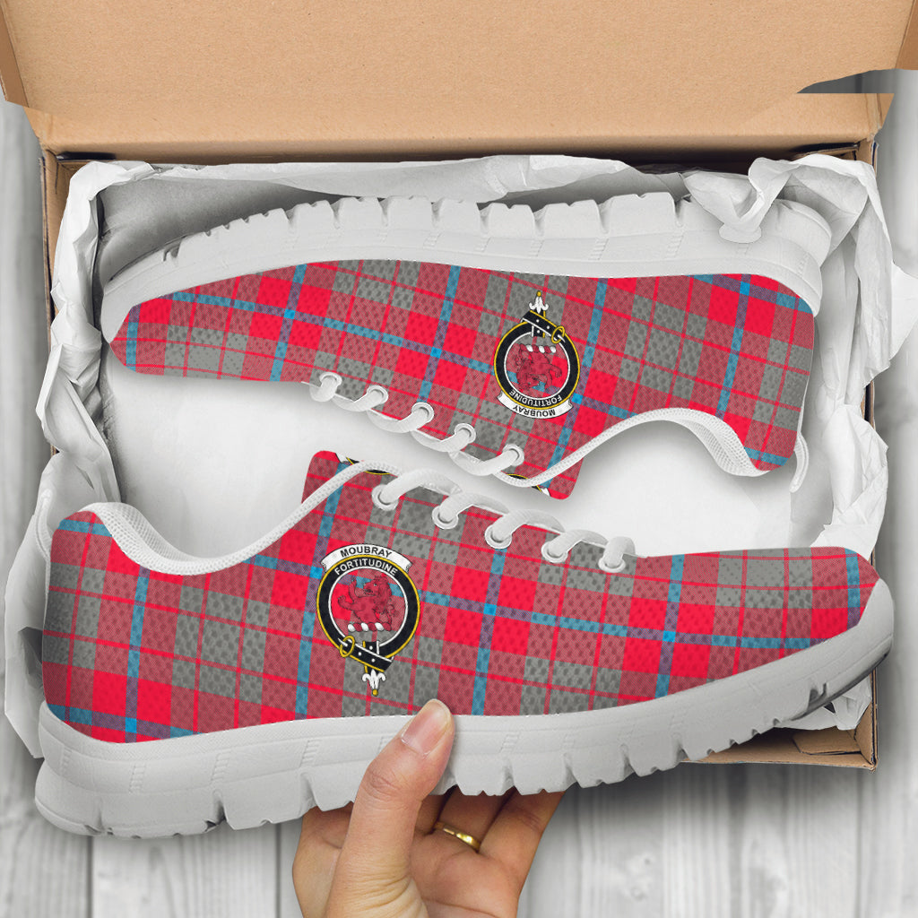 Moubray Tartan Sneakers with Family Crest - Tartan Vibes Clothing