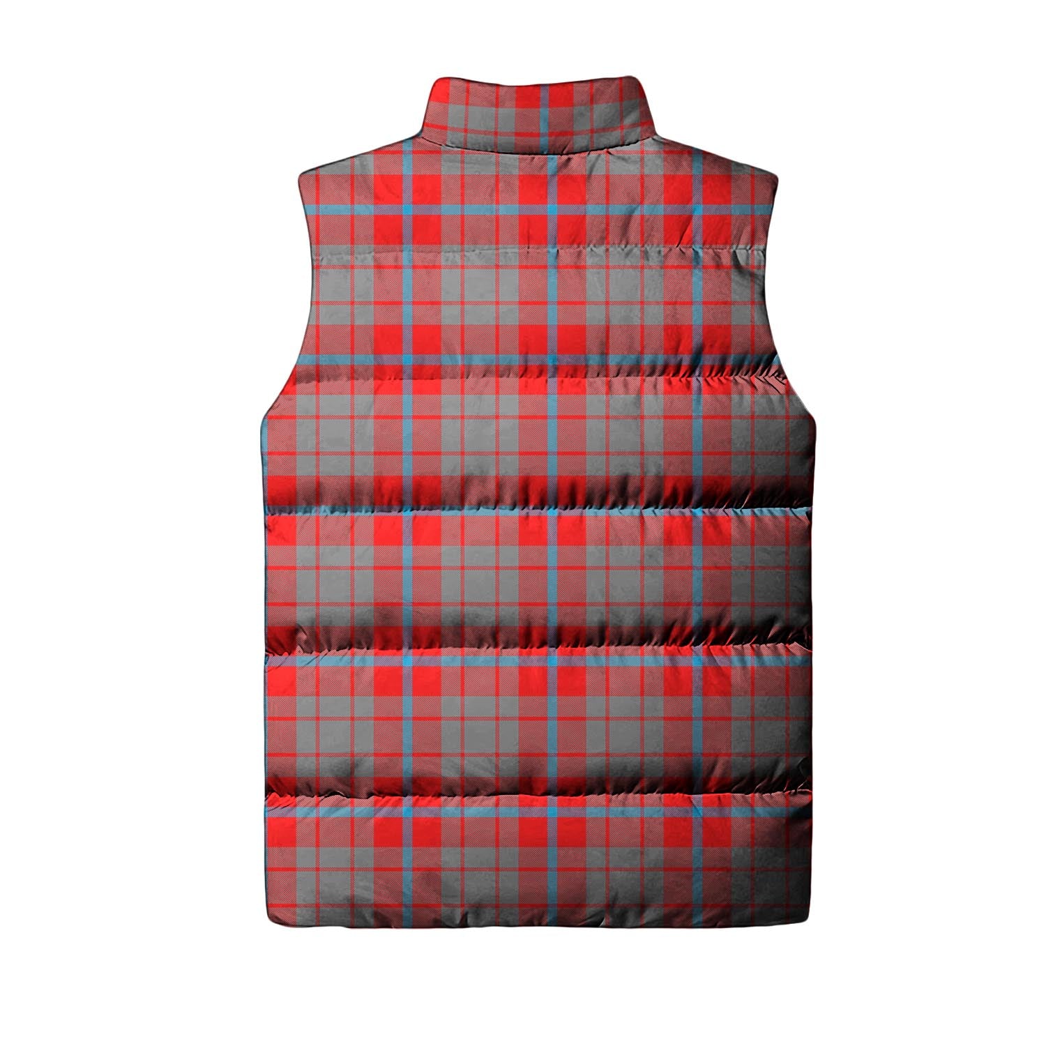 Moubray Tartan Sleeveless Puffer Jacket with Family Crest - Tartan Vibes Clothing