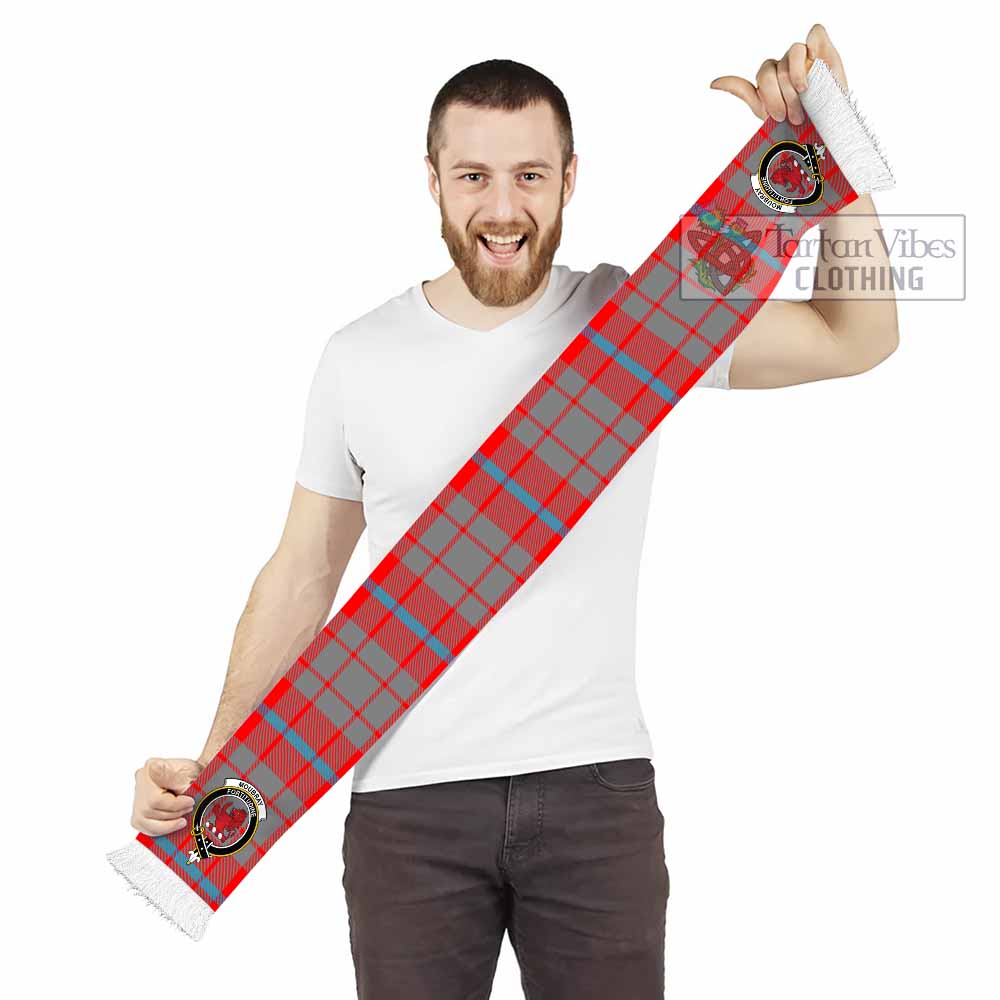 Moubray Tartan Ruffneck Scarf with Family Crest - Tartan Vibes Clothing
