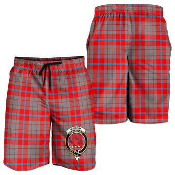 Moubray Tartan Mens Shorts with Family Crest - Tartan Vibes Clothing