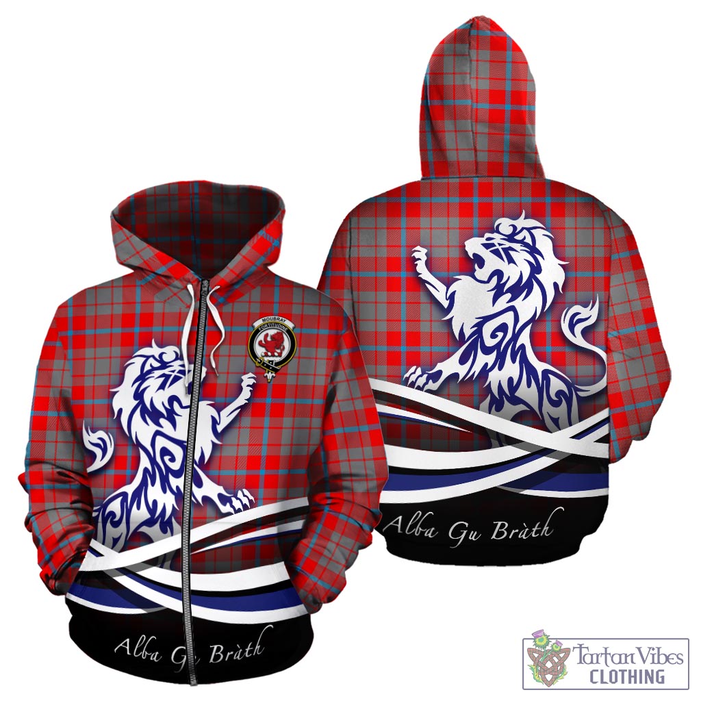 Moubray Tartan Hoodie with Alba Gu Brath Regal Lion Emblem - Tartan Vibes Clothing