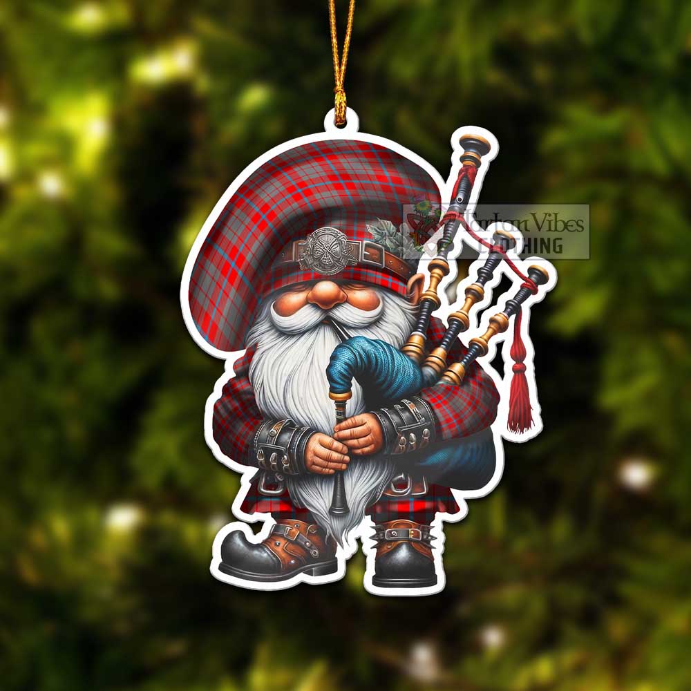 Moubray Tartan Bagpiper Gnome Christmas Ornament - Tartan Vibes Clothing