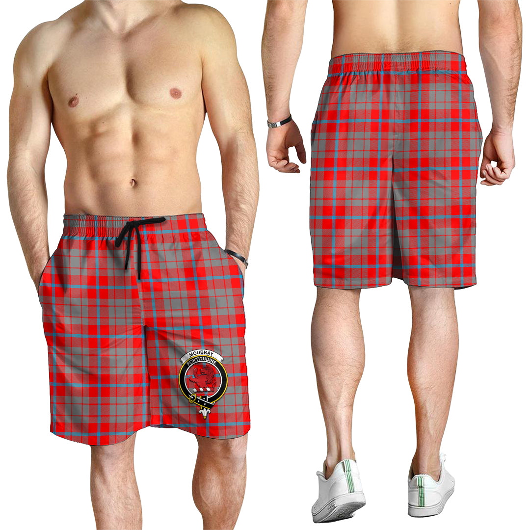 Moubray Tartan Mens Shorts with Family Crest - Tartan Vibes Clothing