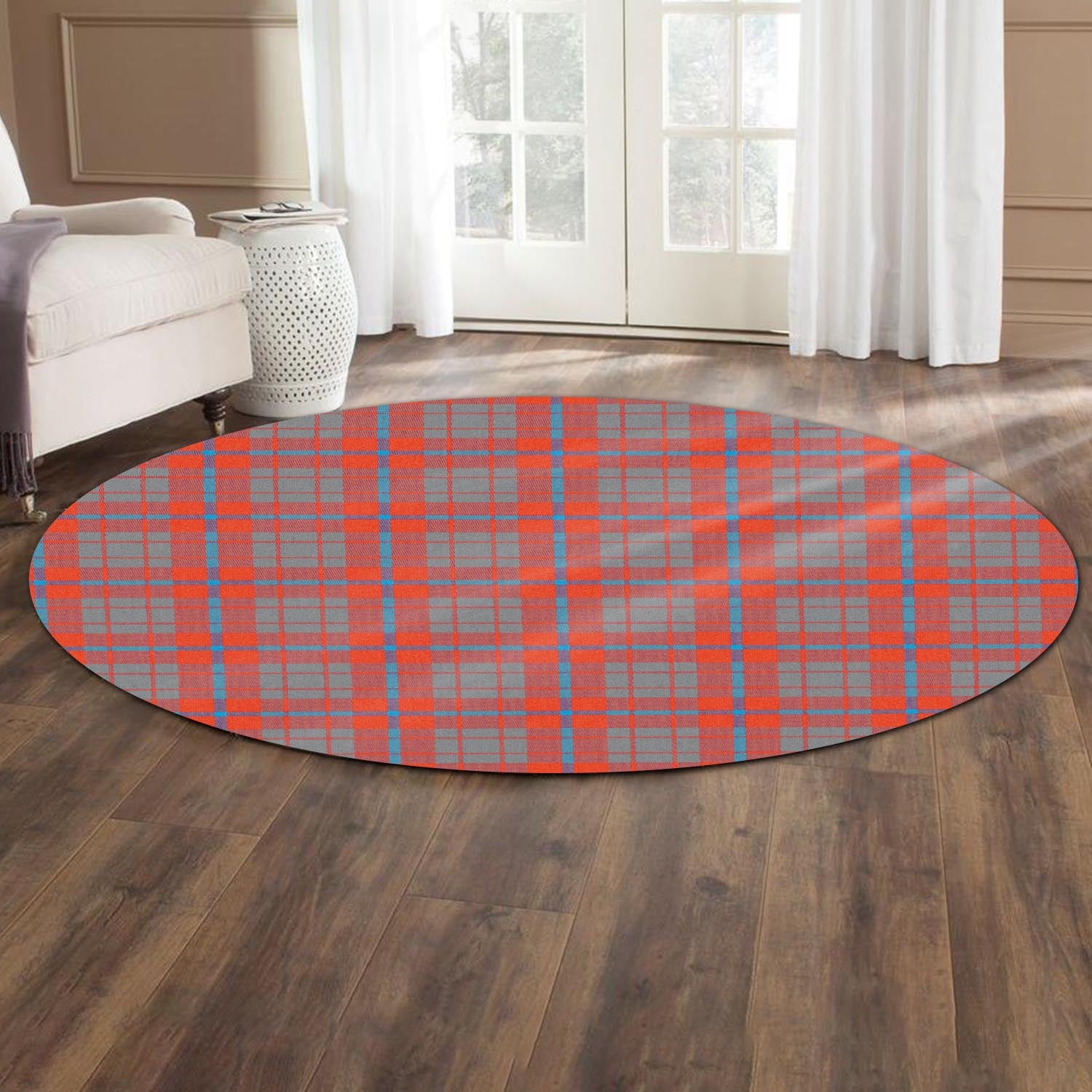 Moubray Tartan Round Rug - Tartan Vibes Clothing