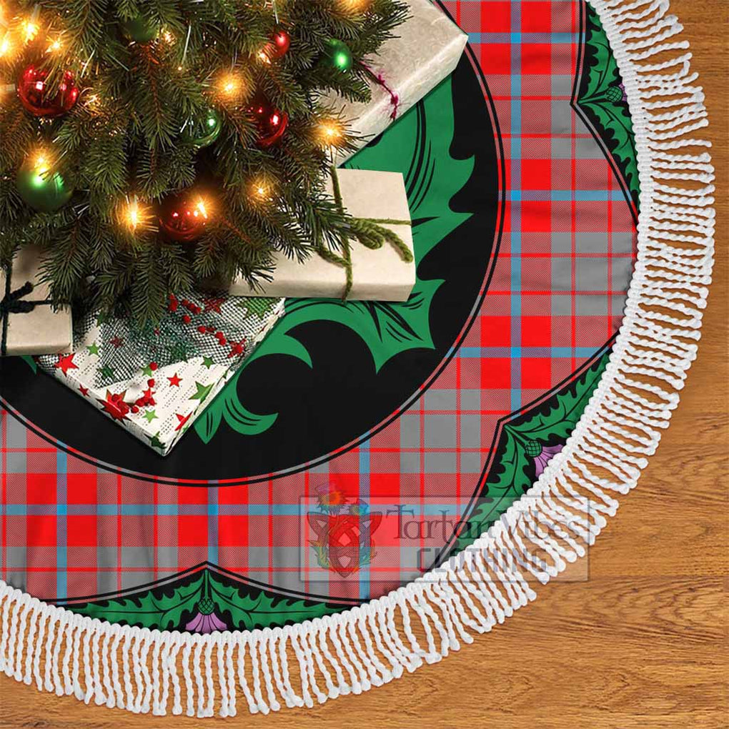Moubray Tartan Christmas Tree Skirt Scottish Thistle Style - Tartan Vibes Clothing