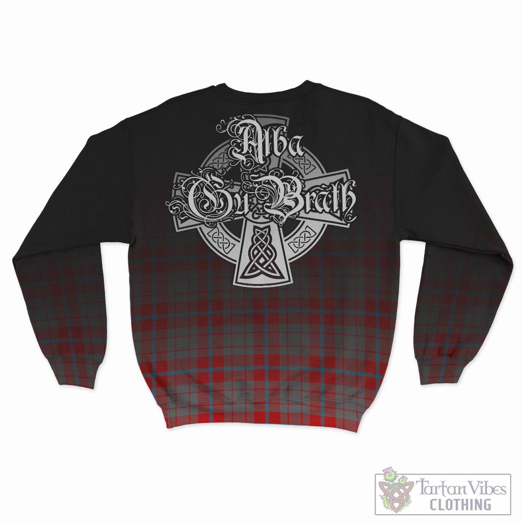 Moubray Tartan Sweatshirt Featuring Alba Gu Brath Family Crest Celtic Inspired - Tartan Vibes Clothing
