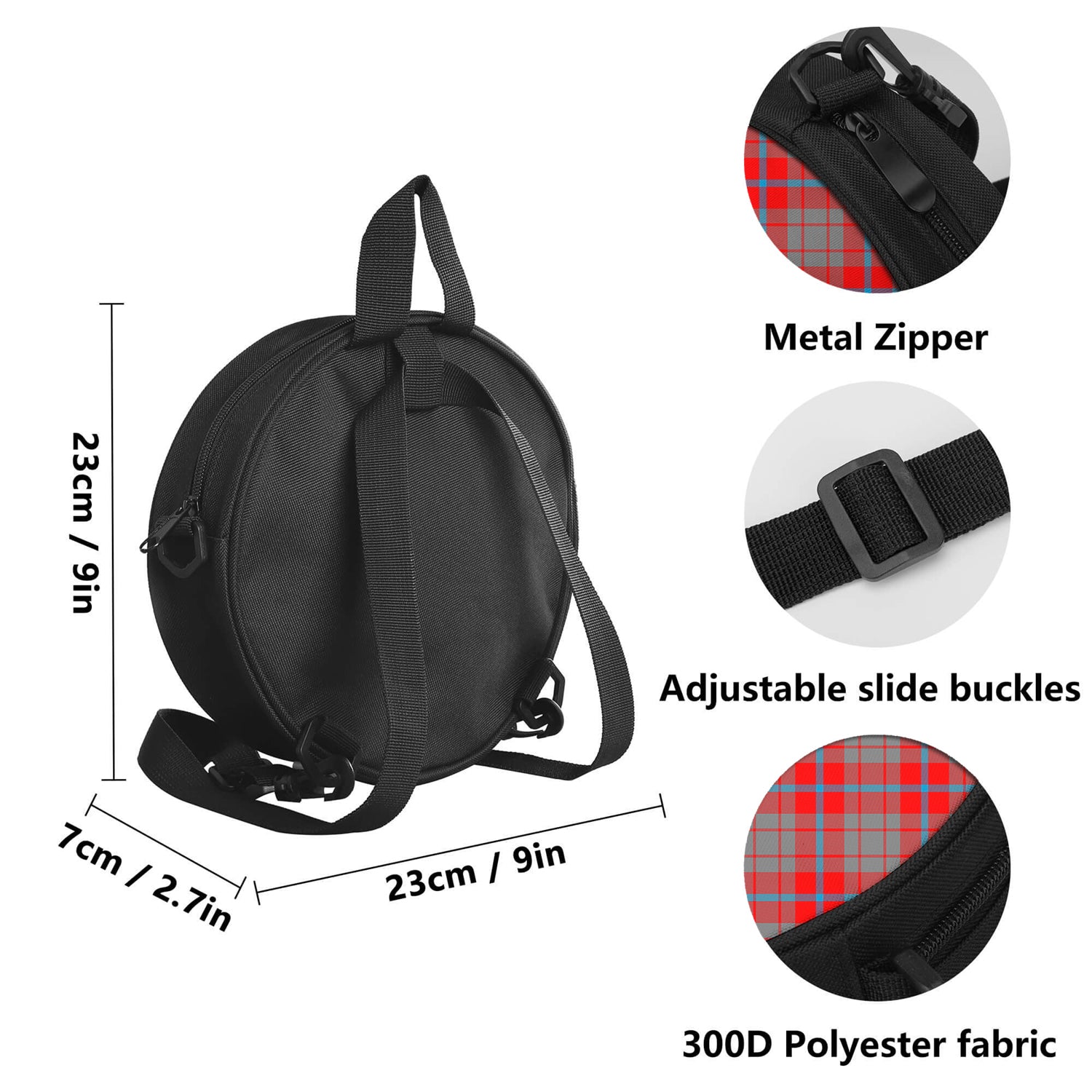 Moubray Tartan Round Satchel Bags - Tartan Vibes Clothing