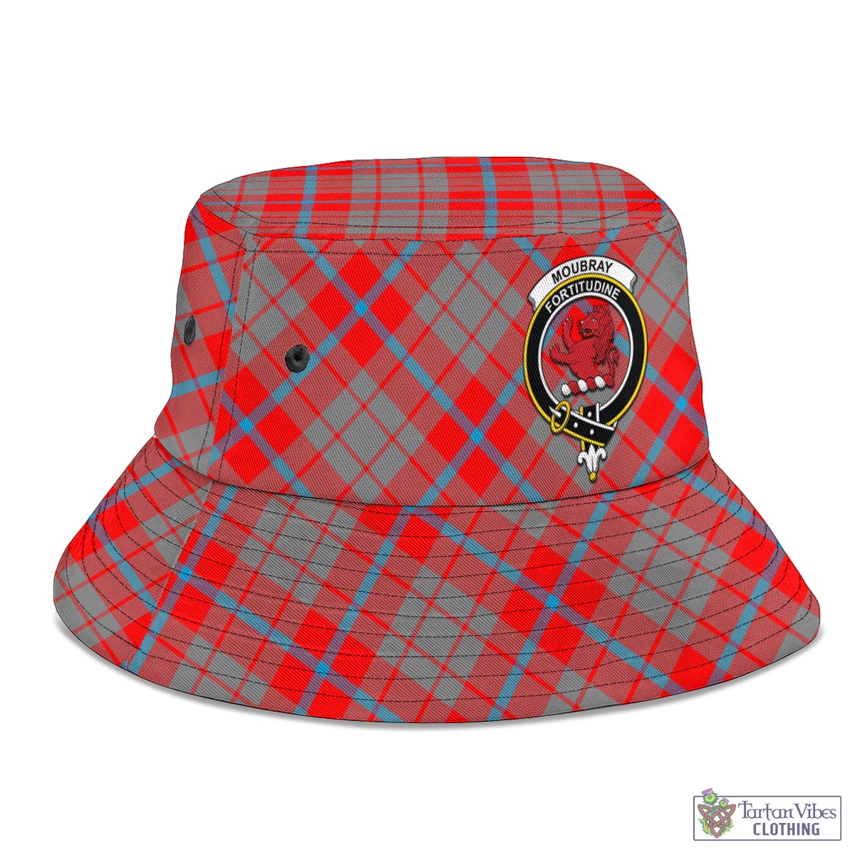 Moubray Tartan Bucket Hat with Family Crest - Tartan Vibes Clothing