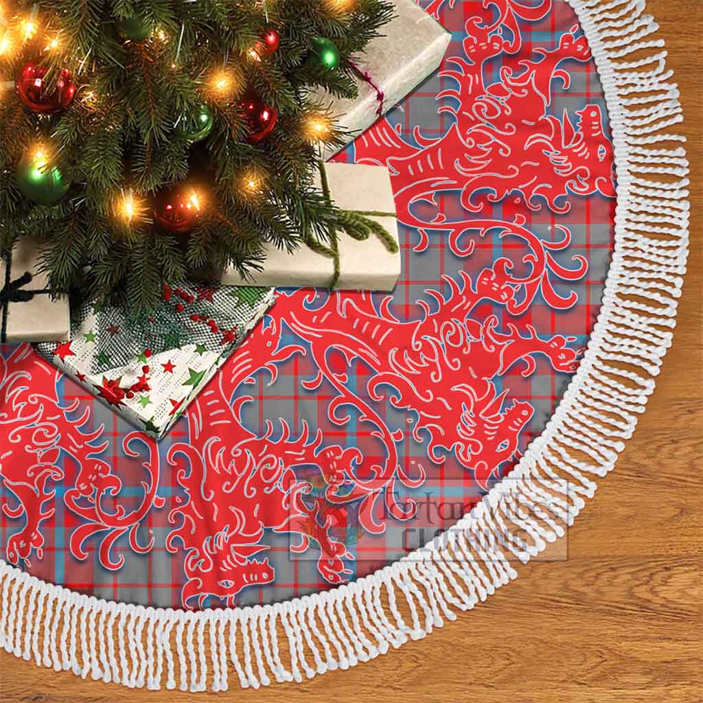 Moubray Tartan Christmas Tree Skirt Lion Rampant Style - Tartan Vibes Clothing