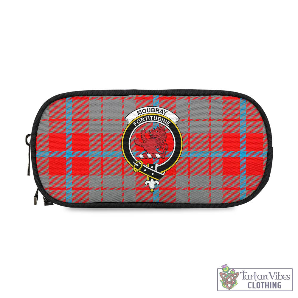Moubray Tartan Pen and Pencil Case with Family Crest - Tartan Vibes Clothing