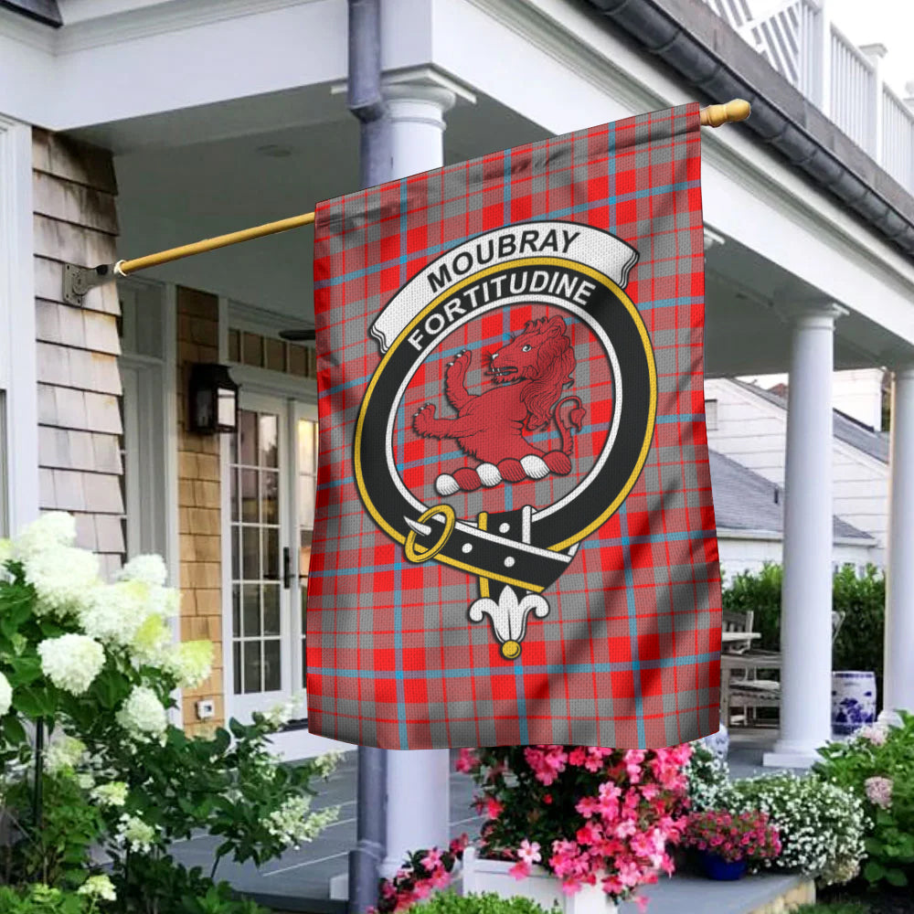 Moubray Tartan Flag with Family Crest - Tartan Vibes Clothing