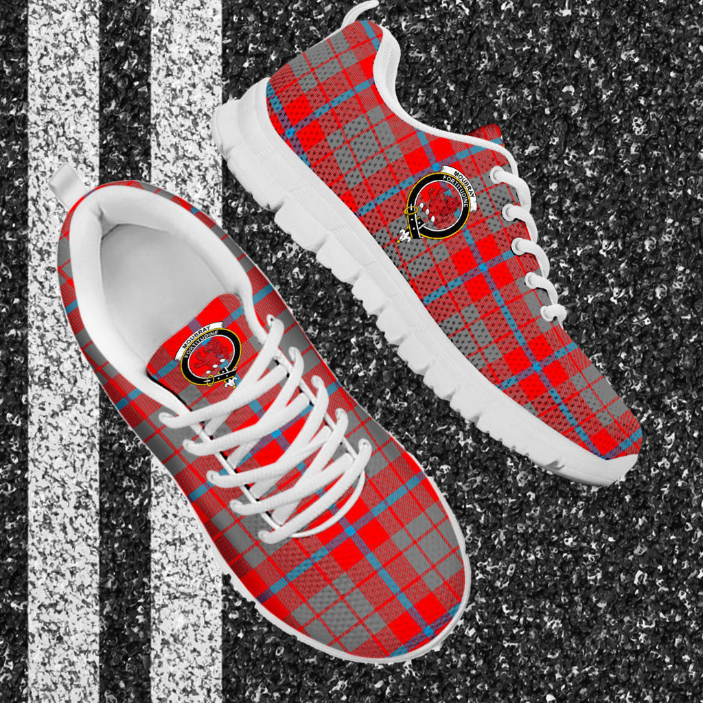 Moubray Tartan Sneakers with Family Crest - Tartan Vibes Clothing