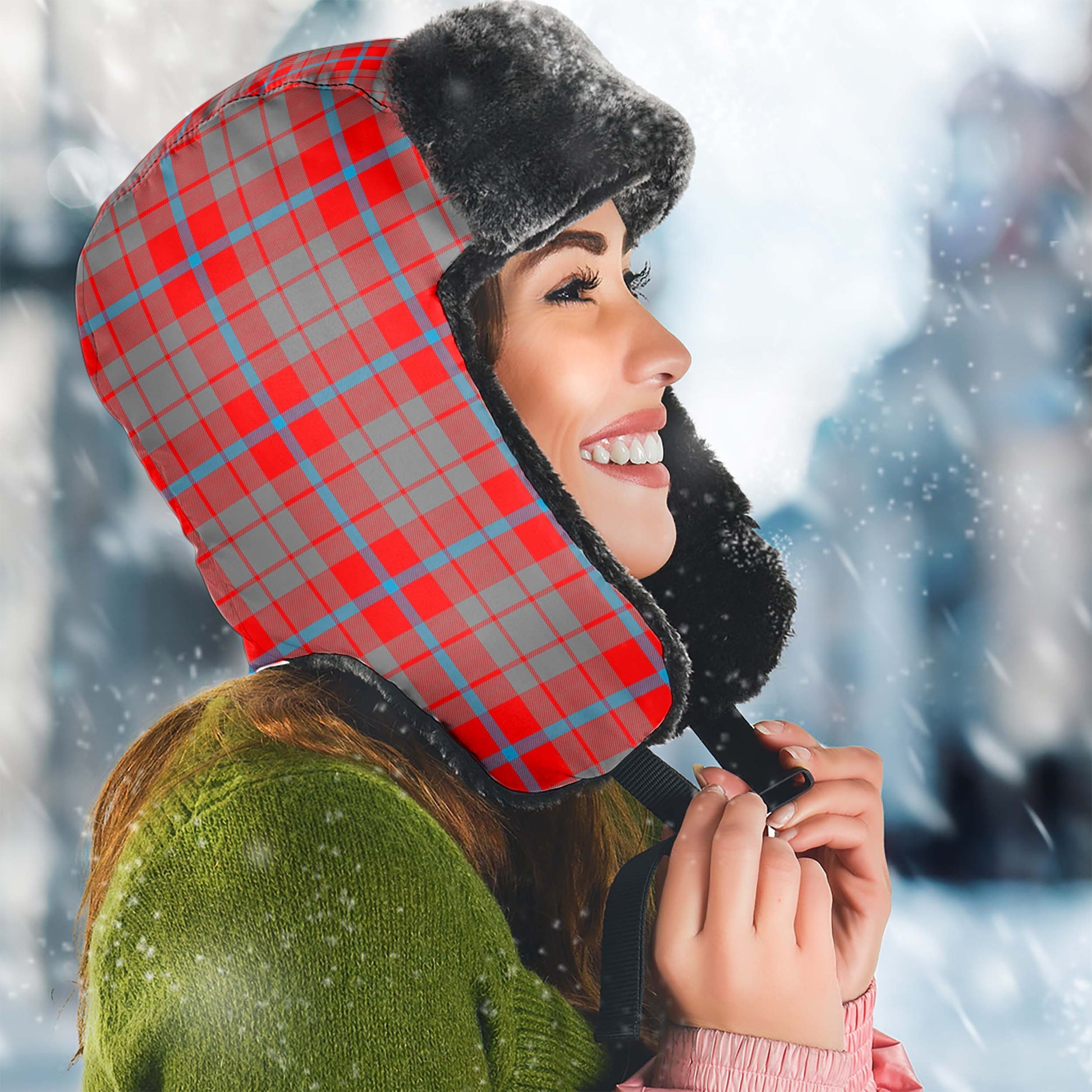 Moubray Tartan Winter Trapper Hat - Tartan Vibes Clothing