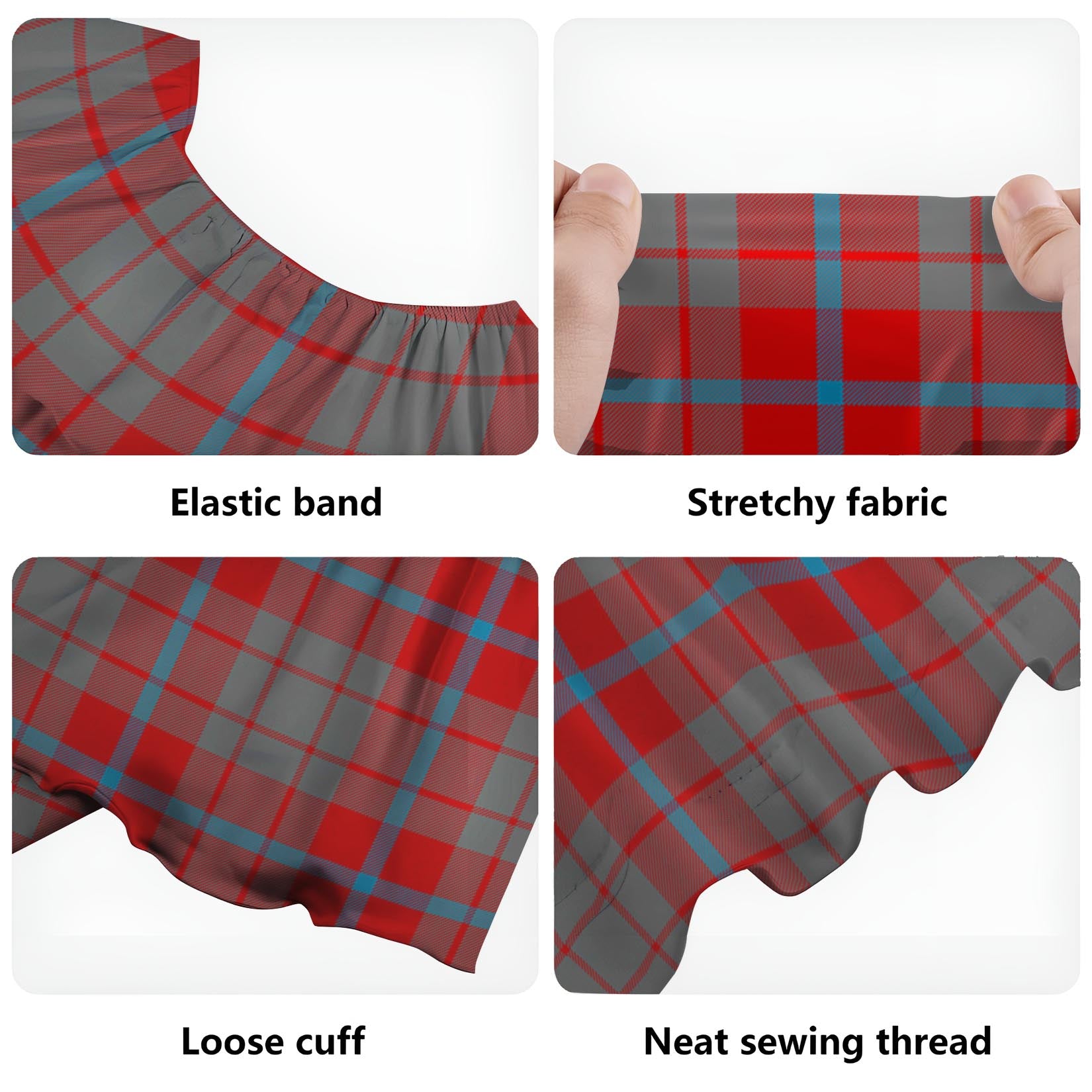 Moubray Tartan Off Shoulder Long Dress - Tartan Vibes Clothing