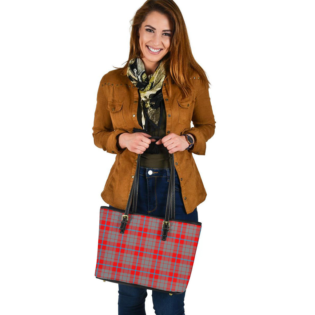 Moubray Tartan Leather Tote Bag - Tartan Vibes Clothing