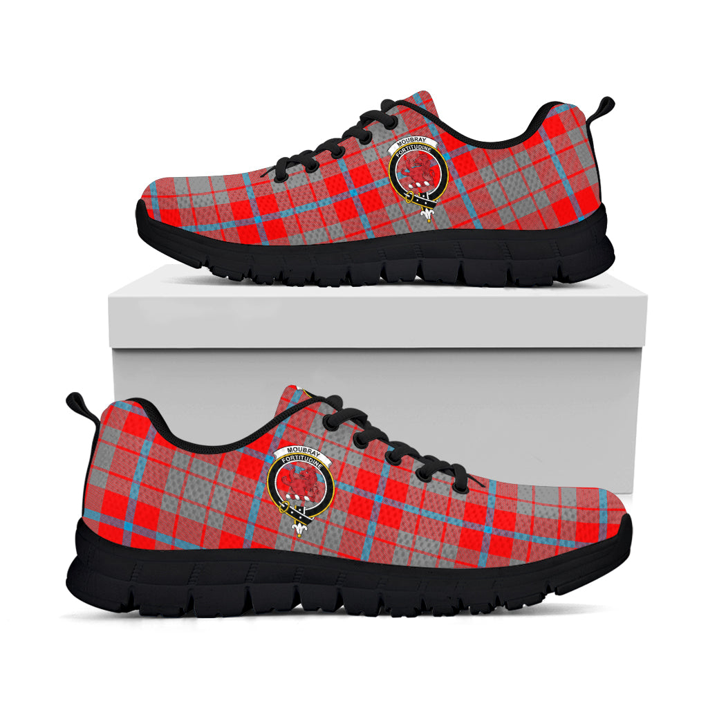 Moubray Tartan Sneakers with Family Crest - Tartan Vibes Clothing