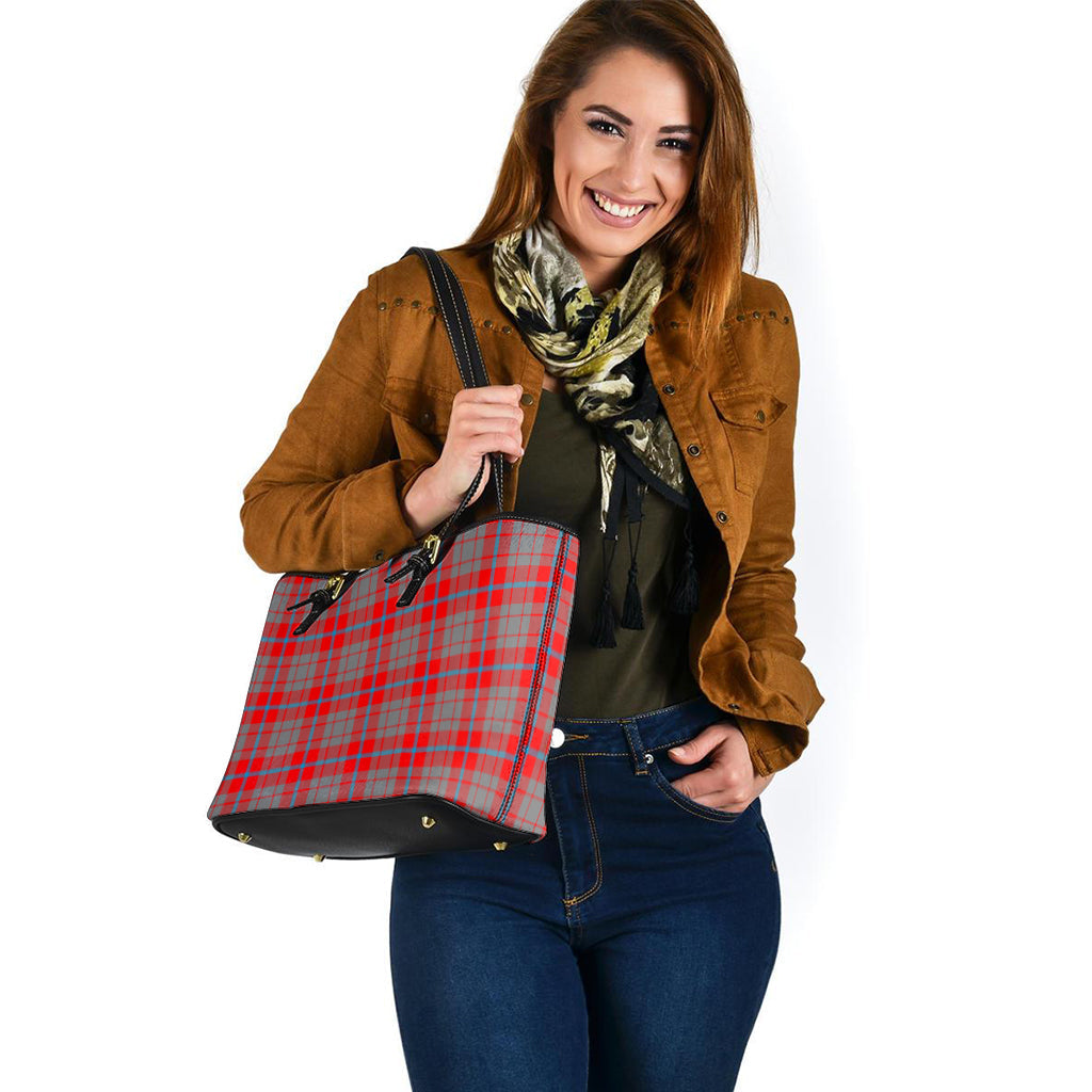 Moubray Tartan Leather Tote Bag - Tartan Vibes Clothing
