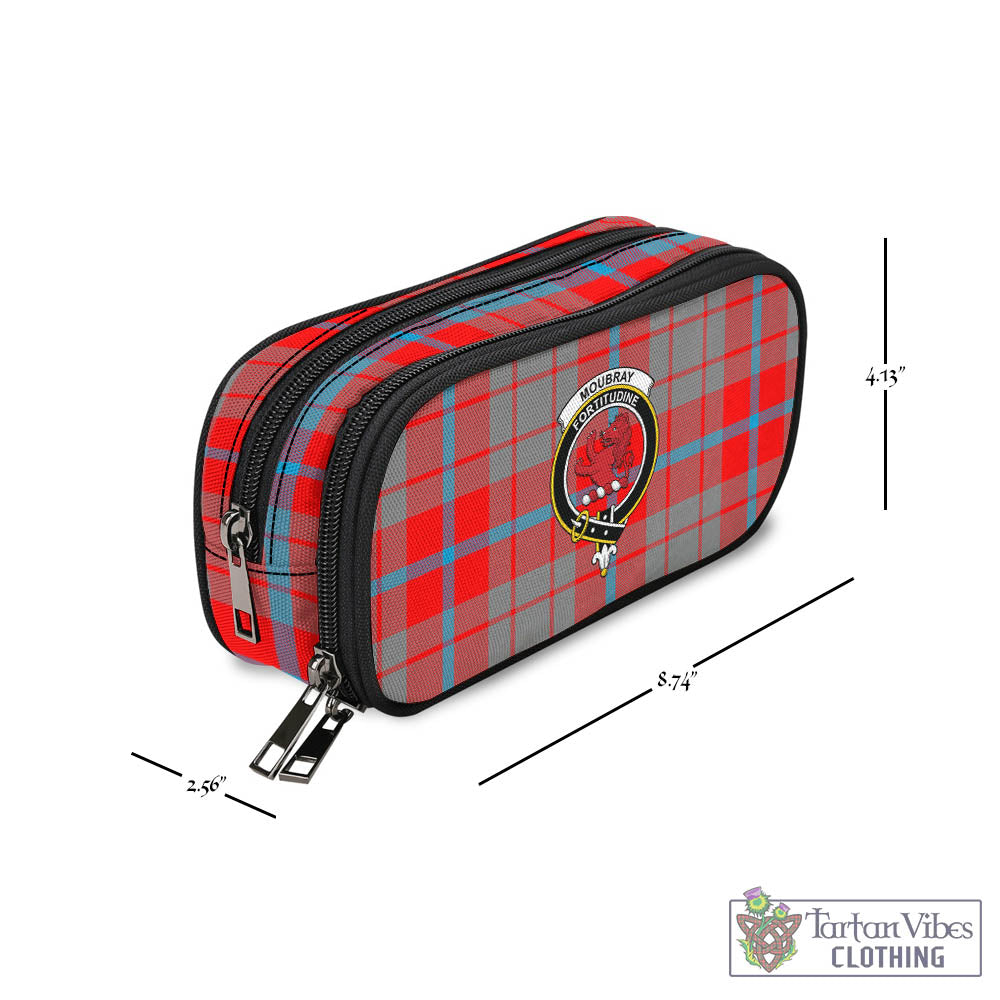 Moubray Tartan Pen and Pencil Case with Family Crest - Tartan Vibes Clothing