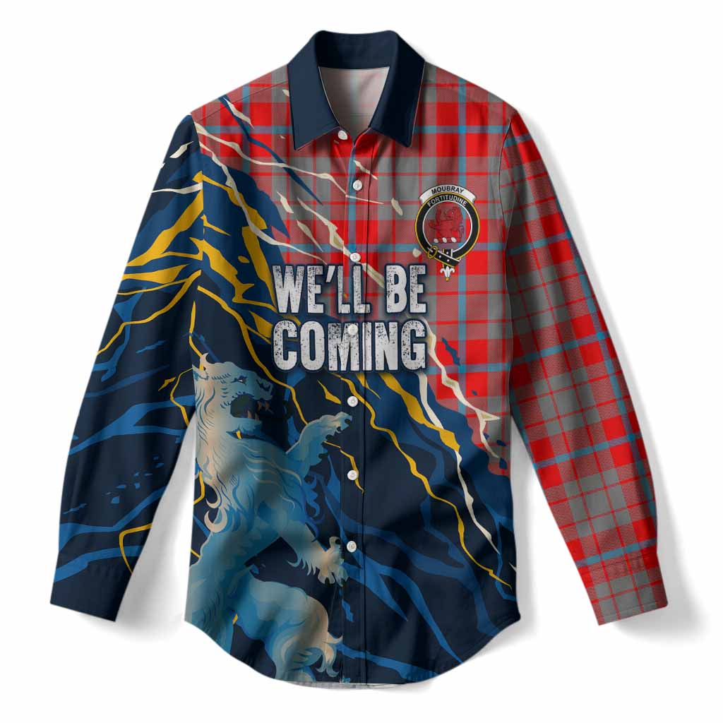 Moubray Scotland Tartan Women Casual Shirt WC2026 Football - We'll Be Coming