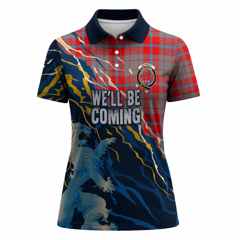 Moubray Scotland Tartan Women Polo Shirt WC2026 Football - We'll Be Coming