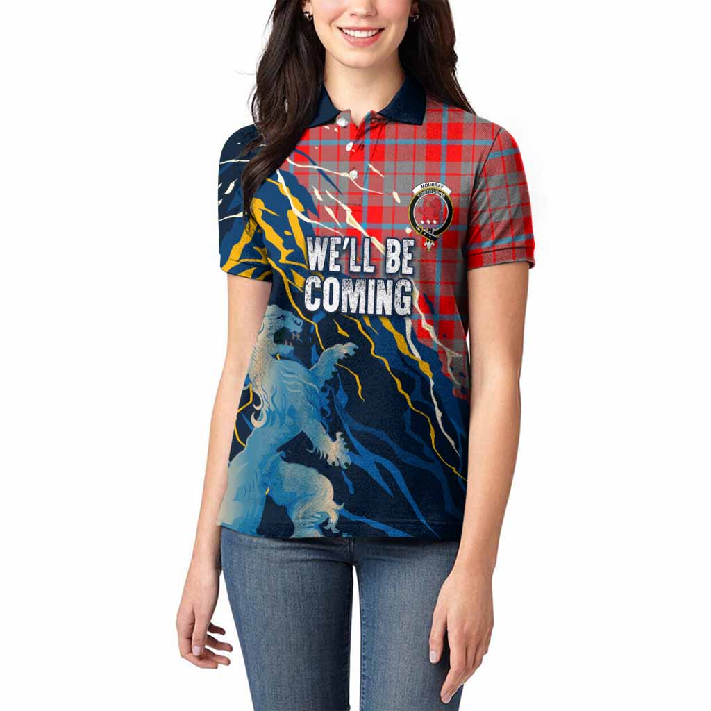 Moubray Scotland Tartan Women Polo Shirt WC2026 Football - We'll Be Coming