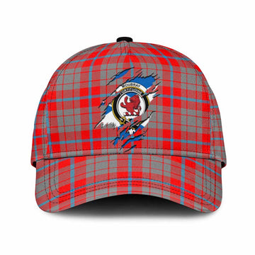 Moubray Tartan Classic Cap with Family Crest In Me Style