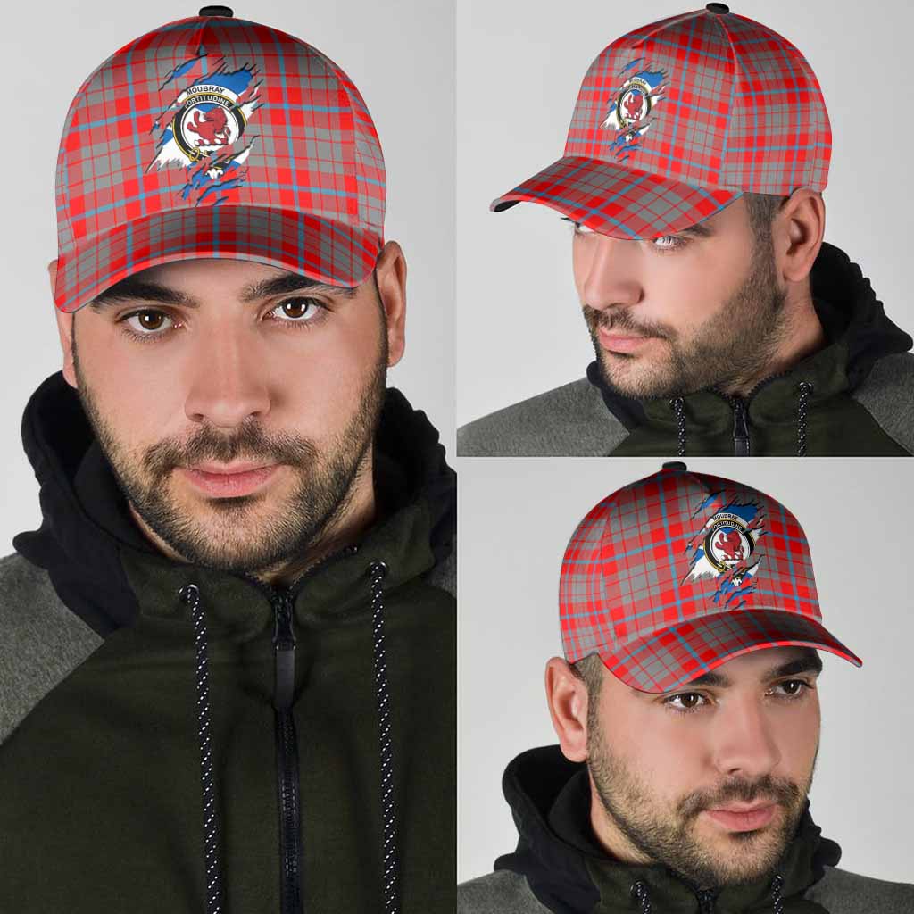 Moubray Tartan Classic Cap with Family Crest In Me Style