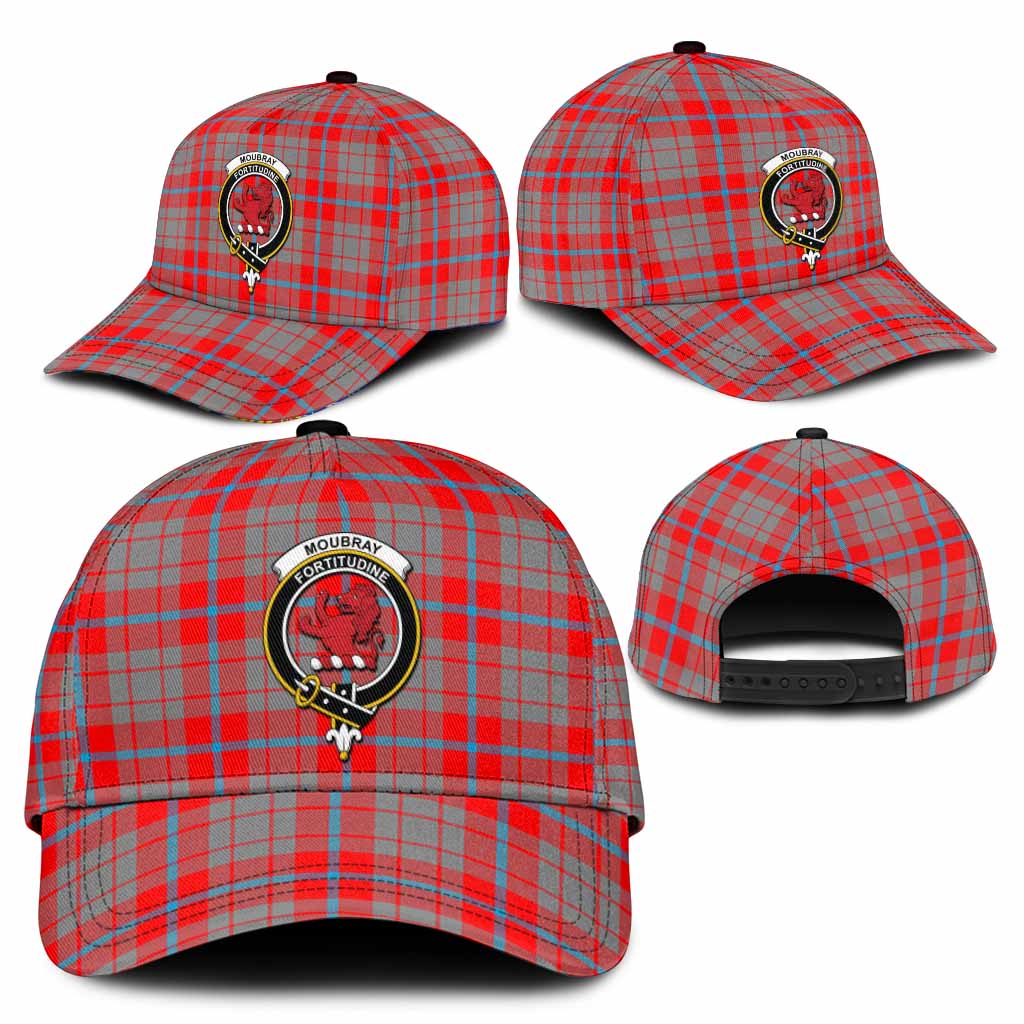 Moubray Tartan Classic Cap with Family Crest