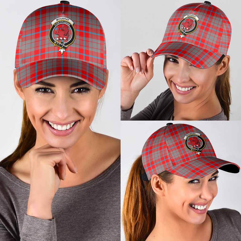 Moubray Tartan Classic Cap with Family Crest
