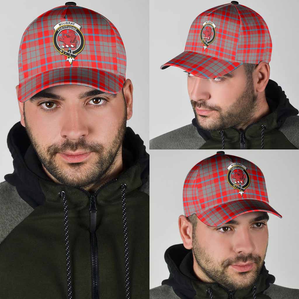 Moubray Tartan Classic Cap with Family Crest