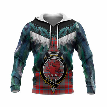 Moubray Tartan Crest Knitted Hoodie New Zealand Maori Korowai Cloak